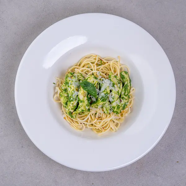 Herbed Chicken With Spaghetti